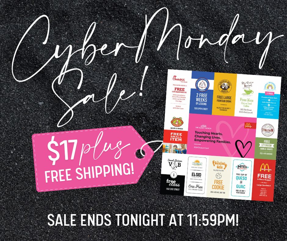 TheBuggyBunch's tweet photo. Don't forget to snag your 2024 Discount Card on sale now for only $17 + FREE Shipping! This card is going to be your secret weapon all year as you can save at over 100 businesses around town. Sale ends tonight, so hurry and grab yours here! https://t.co/LdsanLK7er https://t.co/5ZINzlh9ET