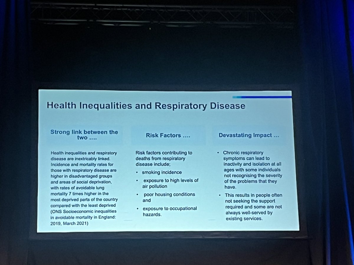 The highest level of #healthinequalities - unfair and avoidable differences in health across the population - are seen in #respiratorydisease 🫁 

#COPDandME #NHSEngland
