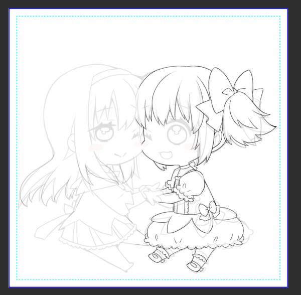 というわけでアクキー用イラストのペン入れ中でござる

#イラスト練習中
#描きたま汁 