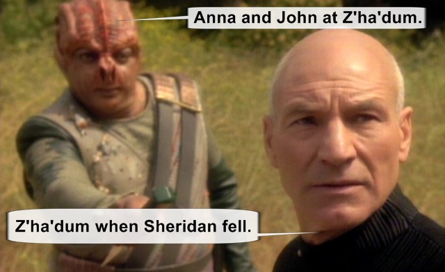 JamesHoffmann3's tweet photo. Brent and Jeff, I think you will appreciate this B5 and Star Trek meme from season 3. Don't worry, it is not a spoiler. @BabylonFirst https://t.co/QwufNsjwc0