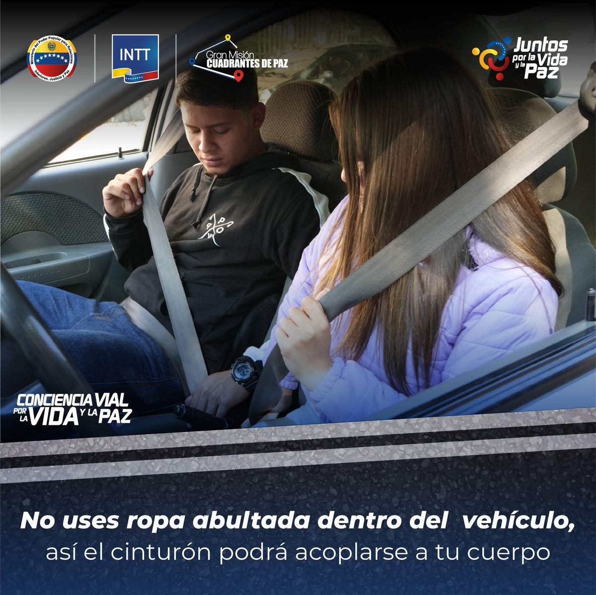 InttContigo's tweet photo. #ConcienciaVial || Recuerda que el cinturón de seguridad debe estar bien ajustado y sin holguras. #UsaCinturon 
-
#28Nov 
@MijpVzla 
@Mippcivzla 
@CeballosIchaso1 
@g_aguana https://t.co/BhAD8ypvjn