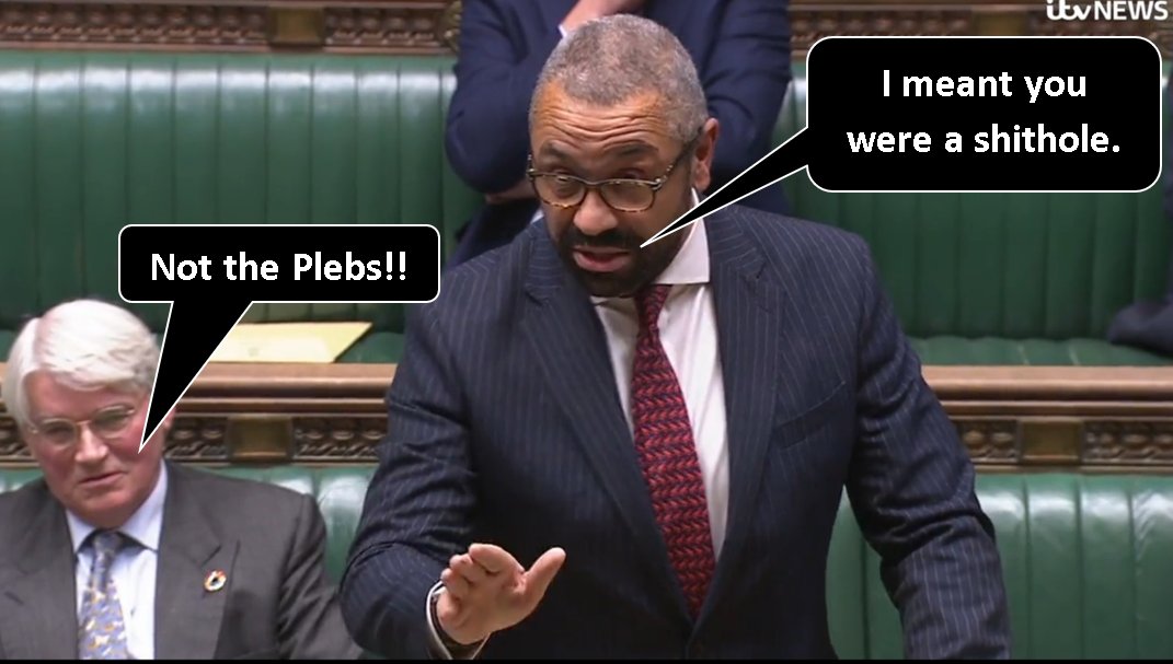 Clarification from the liar James Cleverly and his mate Andrew Mitchell... #ToriesOut508 #ToryLiars #HomeSecretary