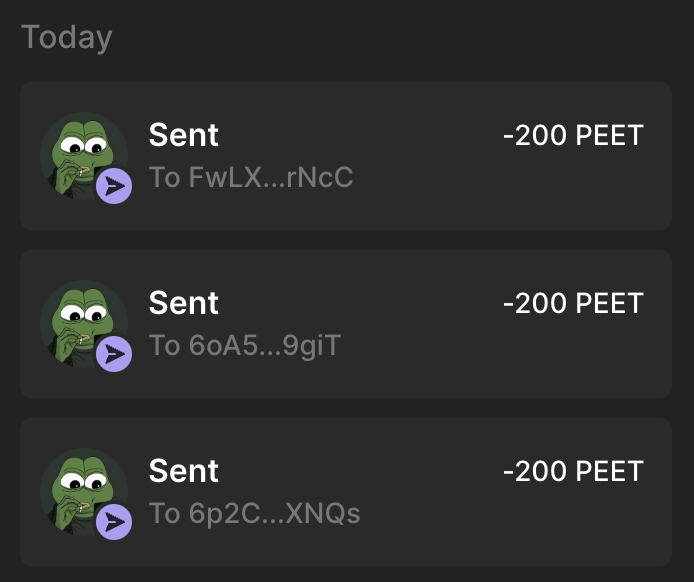 $PEET tweet media