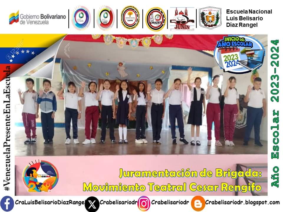 Juramentación de Brigada: Movimiento Teatral Cesar Rengifo
