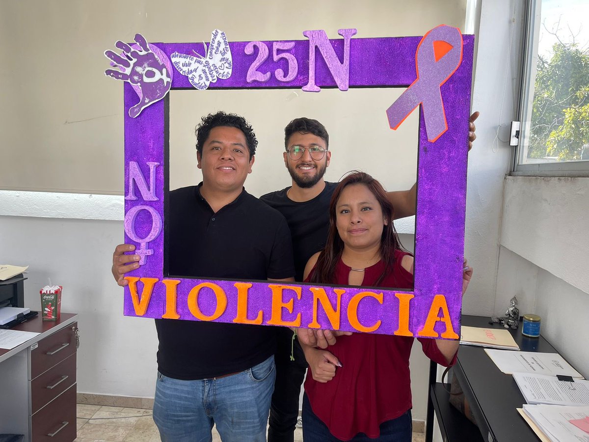 MariaDeLaBarrda's tweet photo. Como parte de las actividades  en conmemoración del Día Internacional de la ✋No Violencia contra la Mujer, promovamos la igualdad y el respeto. Juntos, construyamos un mundo donde todas las mujeres vivan libres de miedo y violencia. 🙋🏻‍♀️💁🏻‍♀️💜#CholulaEstoyContigo https://t.co/4MhLUJ6PCN