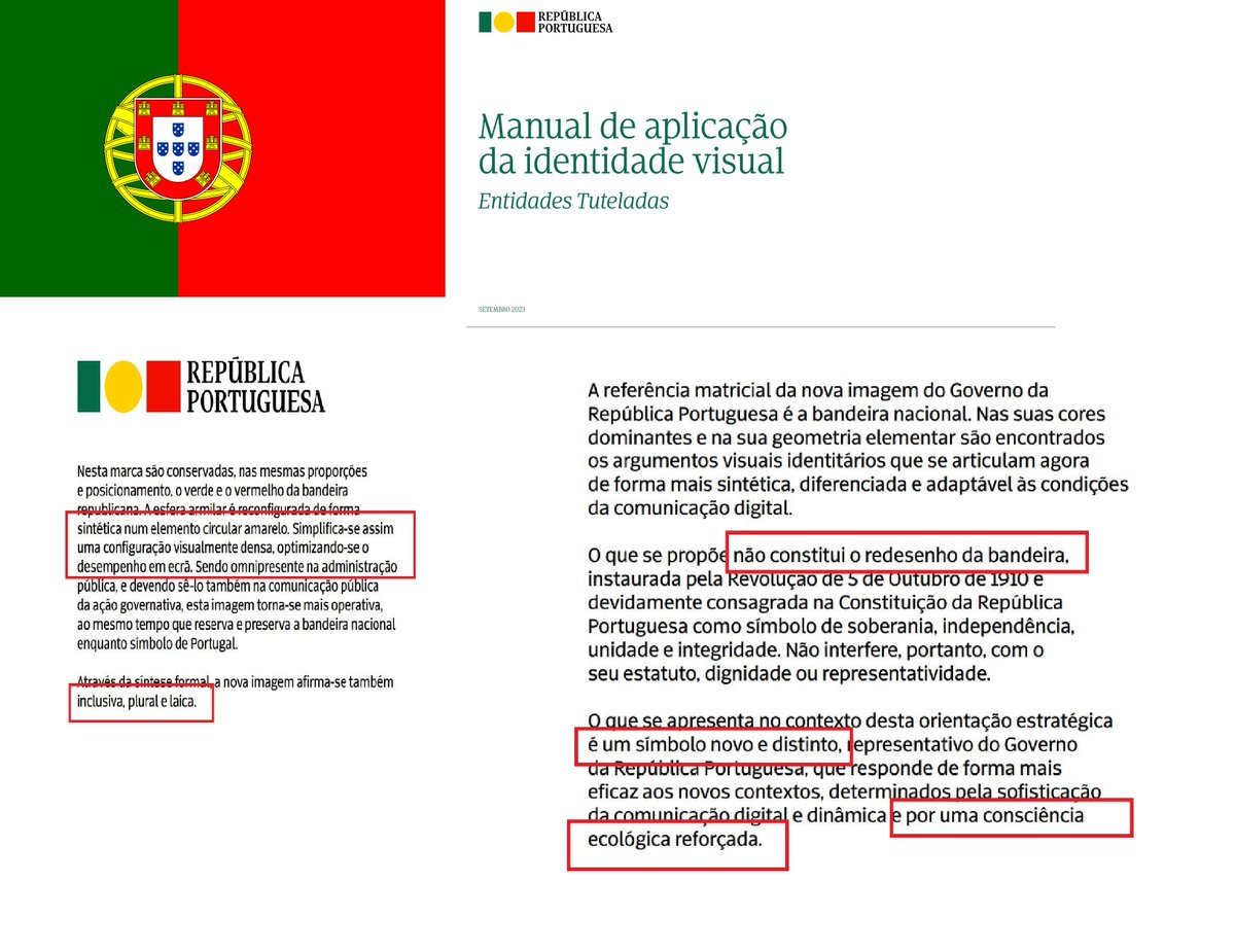 nrogeiro's tweet photo. Percebe-se melhor o desastre do novo símbolo gráfico do governo da república, quando se associa aquele á sua exposição de motivos. Mais do que a minha opinião, fica o texto. Junto ainda o logotipo finlandês, onde não se entendeu que o leão armado fosse «visualmente denso». https://t.co/XlfoxTEmNG