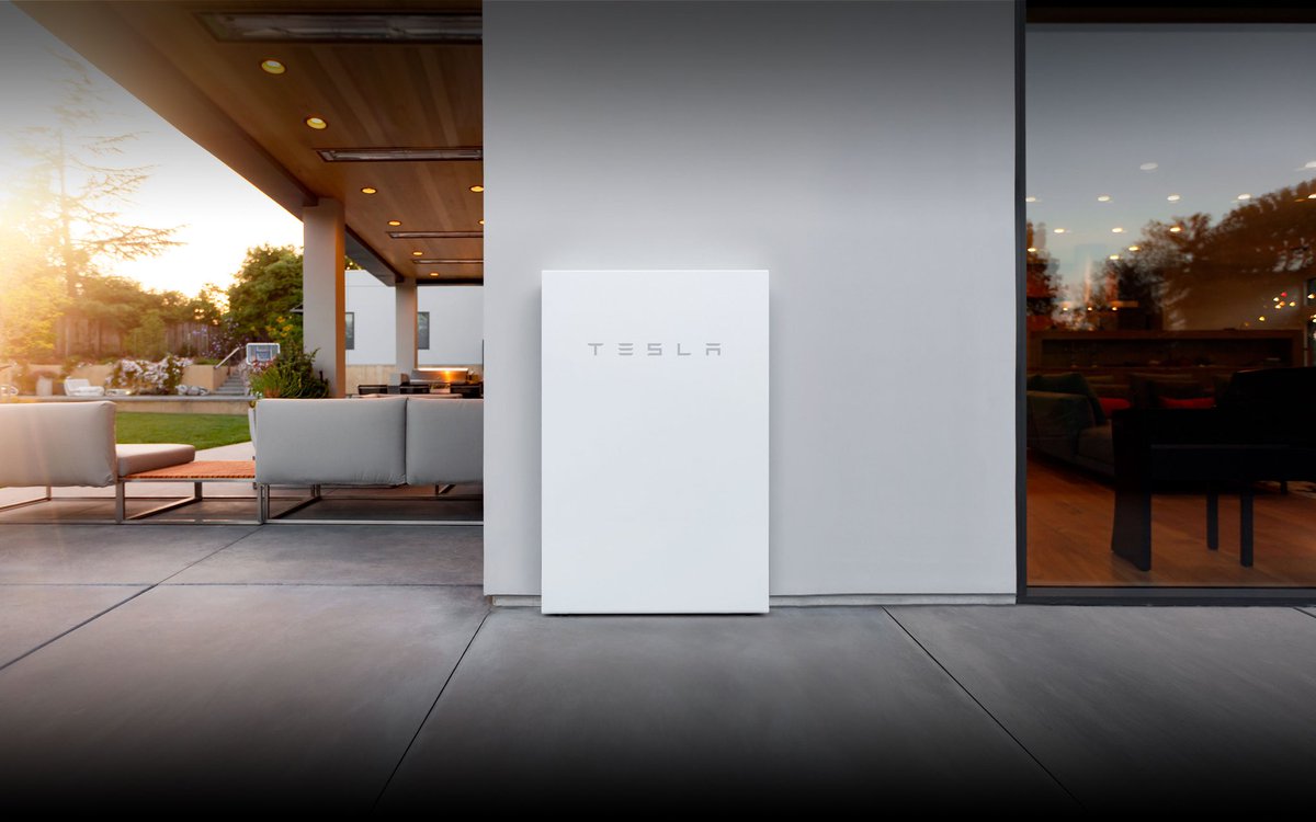 electric_is_key's tweet photo. The Tesla Powerwall is a rechargeable lithium-ion battery stationary home energy storage product manufactured by Tesla Energy. The Powerwall stores electricity for solar self-consumption, time of use load shifting, and backup power. The Powerwall was introduced in 2015 with limited production. #Powerwall #renewable #Energy #Tesla #TSLA #solar #USA