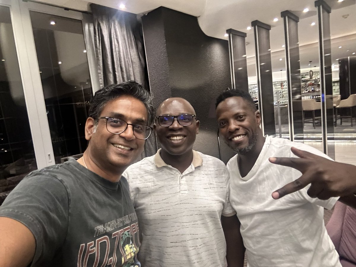 purushottaman's tweet photo. With the fintech guru and dear friend - John Mark and David in Joburg https://t.co/W2FXWnKK4W