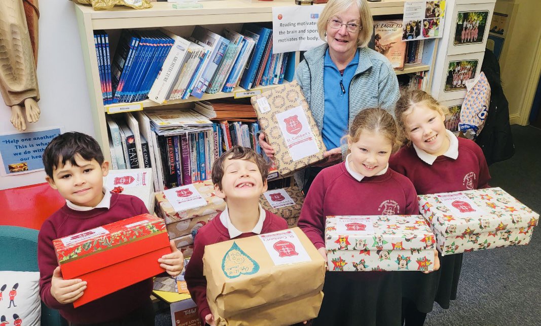 cuthberts_st's tweet photo. “Help one another, this is what we do with all our hearts…”
Thank you if you were able to support the shoe box appeal this year🙏🏽
Our boxes are on their way to Romania &amp; are sure to bring lots of smiles this Christmas.🎅🏼
#teamcuthberts @Teams4u  #windermere #cumbria #kindness https://t.co/9KwEVgziPk