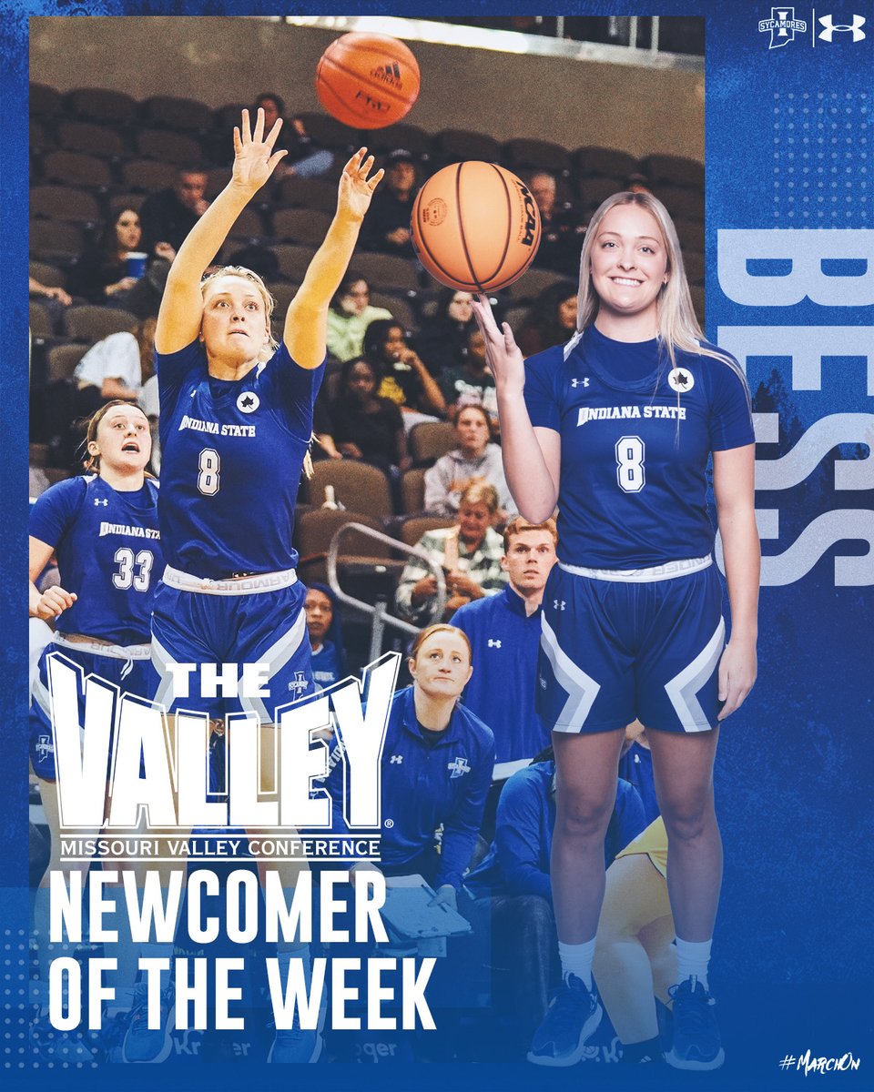After posting a third straight week with double-digit scoring while adding six rebounds per game, @KileyBess is your MVC Newcomer of the Week! 🤩 📰 sycamor.es/3uFu7Vk #MarchOn | #OneGoalOneFamily