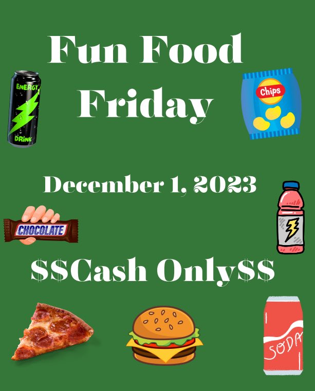 This Friday! Don’t forget your $$!