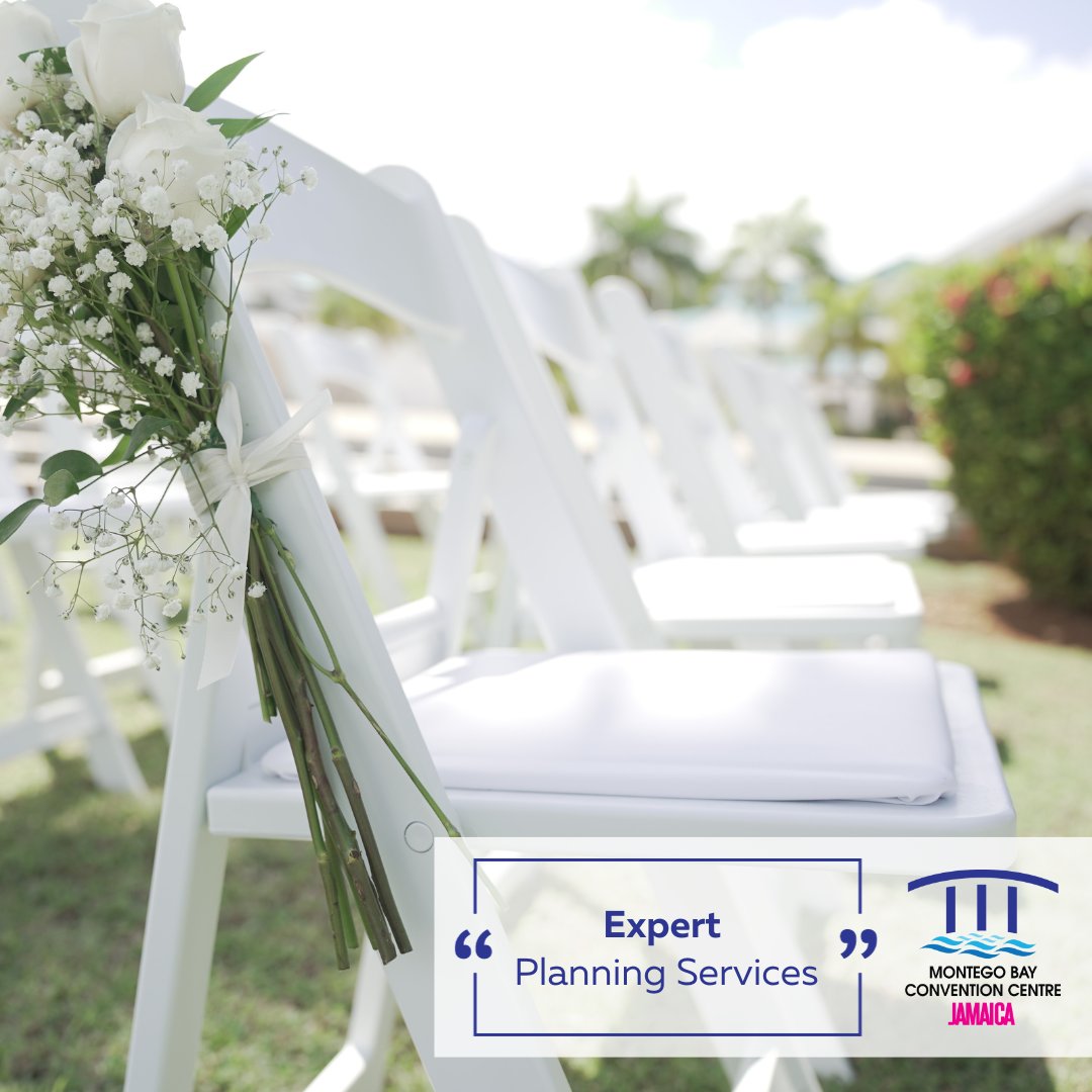 Let us turn your dream day into a seamless reality with our expert wedding planning services. #MontegoBayConventionCentre #MBCCEvents #MontegoBay #Jamaica #JamaicaTouristBoard