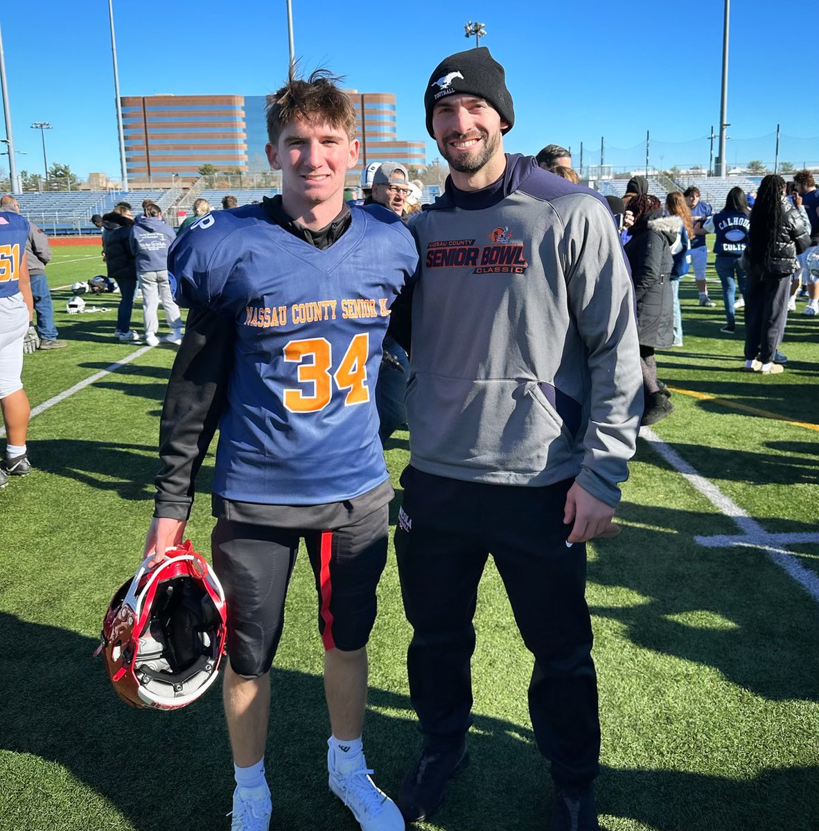 Congratulations to Rusty Carr on playing in the Nassau County Football Senior All Star Game! In addition, Rusty received All Conference honors as voted on by the coaches for his great play this year for the Mustangs <a href="/MineolaUFSD/">Mineola UFSD</a> <a href="/mineolahs/">Mineola High School</a> <a href="/ClubMineola/">MineolaAthleticBoosterClub</a> <a href="/CoachWienclaw/">Tim Wienclaw</a>
