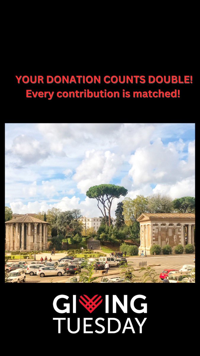 In anticipation of #GivingTuesday please consider supporting 501c3 charity @AncientRomeLive - your donation counts double through Dec 31, 2023 thanks to our challenge grant! AncientRomeLive.org/support Help us make more free content in Rome and Empire 🏛️