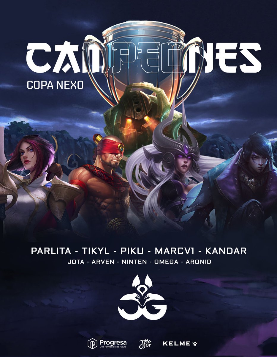 🎉🏆 ¡SOMOS CAMPEONES DE COPA NEXO! 🏆🎉

Cerramos una serie perfecta contra <a href="/KawaiiKiwis/">Kawaii Kiwis</a> y nuestros chicos se coronan tras unos playoffs espectaculares.

¡SOIS LOS MEJORES, ENHORABUENA! 💙

#Born2Success