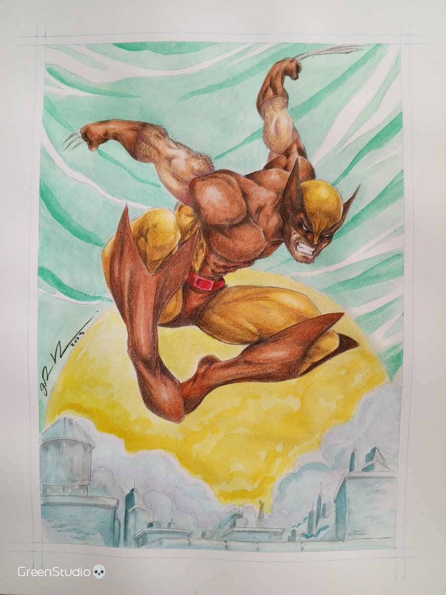Wolverine -watercolors on paper 10.3 *13.5- Available - DM for more information #marvel #xmen #comicart #sketch #comicbookart #painting #classiccomics #collectibles #artist #xmenseries #originalart #availablenow @marvel @WolverSteve @Freddie31482386