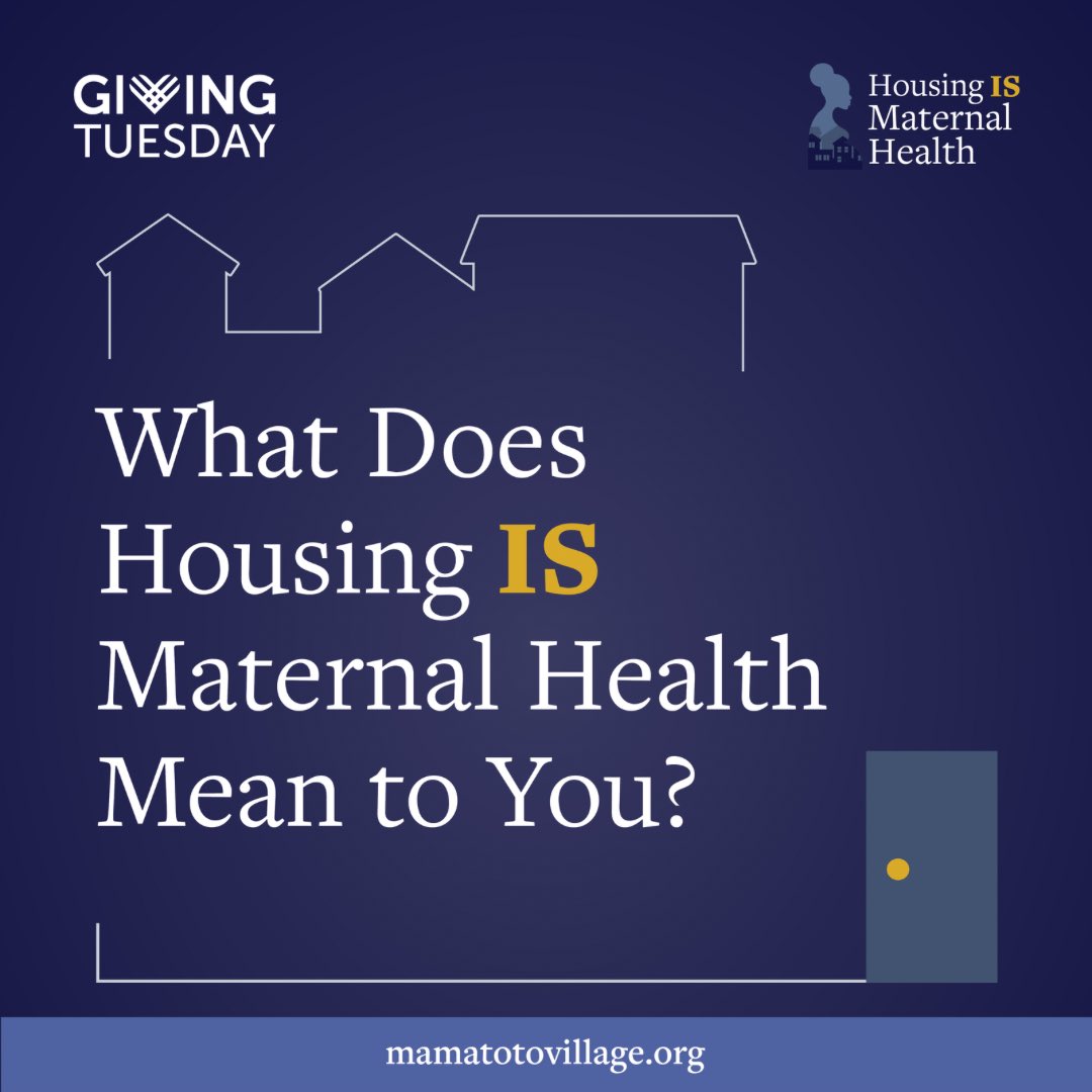MamatotoVillage's tweet photo. Did you know that 35.3% of Mamatoto clients that reside in Ward 7 and 8 are facing housing insecurity?

This Giving Tuesday, join us in supporting the Safe Mama Fund which provides critical resources for our mamas.

Donate to our Safe Mamas Fund here: https://t.co/cWkBU4BvNe https://t.co/wlXeUmfXSE