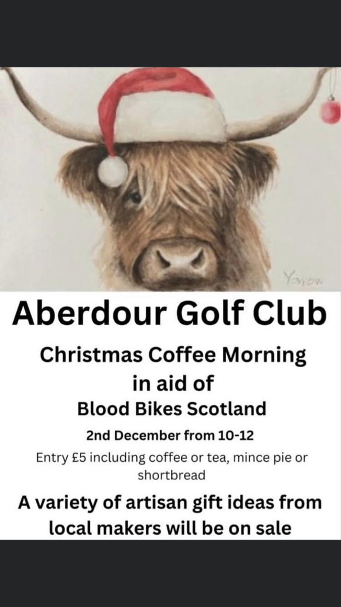 Aberdour Golf Club (@aberdourgc) on Twitter photo A reminder that our Christmas coffee morning will be running this Saturday. Please come along for some festive fun in support of a great cause…. A reminder that our Christmas coffee morning will be running this Saturday. Please come along for some festive fun in support of a great cause….