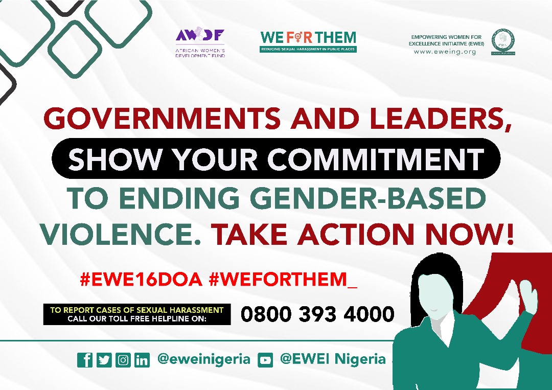 eweinigeria's tweet photo. are poised to continue the fight against sexual harassment and all forms of gender-based violence, both online and offline.  #WeForThem_ #EWEI16DOA #WeForThem_ #EWEI16DOA #WeForThem_ #EWEI16DOA #WeForThem_ #EWEI16DOA https://t.co/MxJLrIOagw