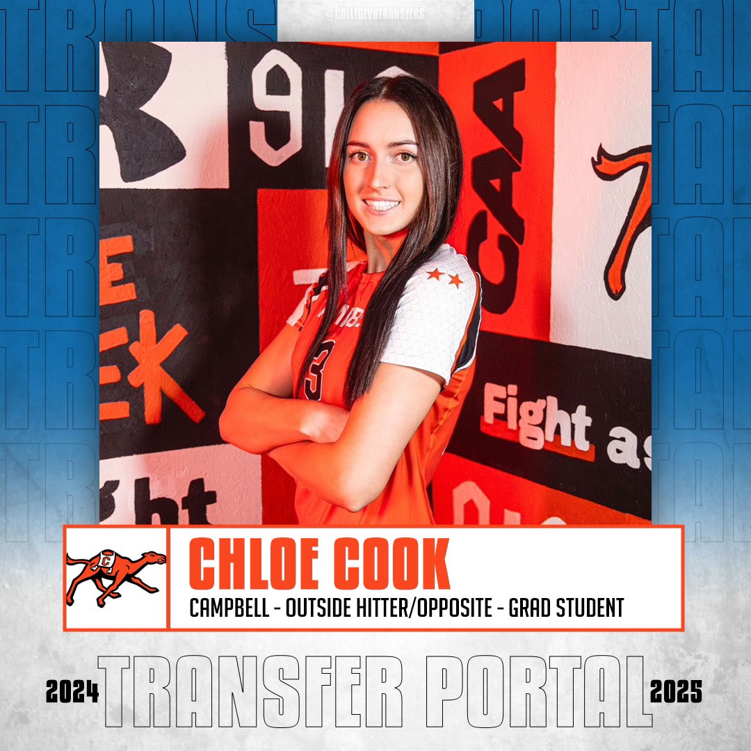 CVBTransfers's tweet photo. 𝗜𝗻 𝗧𝗵𝗲 𝗣𝗼𝗿𝘁𝗮𝗹

✏️: Chloe Cook
🏐: Outside Hitter/Opposite
🎓: Grad Student
📍: Campbell
✖️: @chloecc3333 

#CollegeVBTransfers | #NCAAWVB https://t.co/jLatK0bWQS