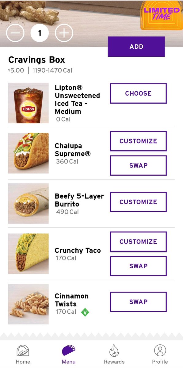 ace5264's tweet photo. $5 cravings box in app for limited time

#tacobell https://t.co/yva06DL1is