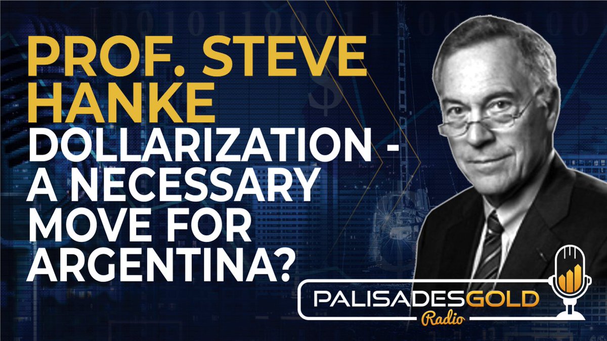 PalisadesRadio's tweet photo. Prof. Steve Hanke: Dollarization - A Necessary Move for Argentina?
https://t.co/6etrRFrm8J
@steve_hanke #AustrianEconomics #Argentina #Menem #SteveHanke #Inflation #Hyperinflation #CentralBanking #Dollarize #TequilaCrisis #LatinAmerica #Ecuador #Peso #Dollar #CurrencyBoard #USDollar #GoldBackedCurrency #Bitcoin #BRICS