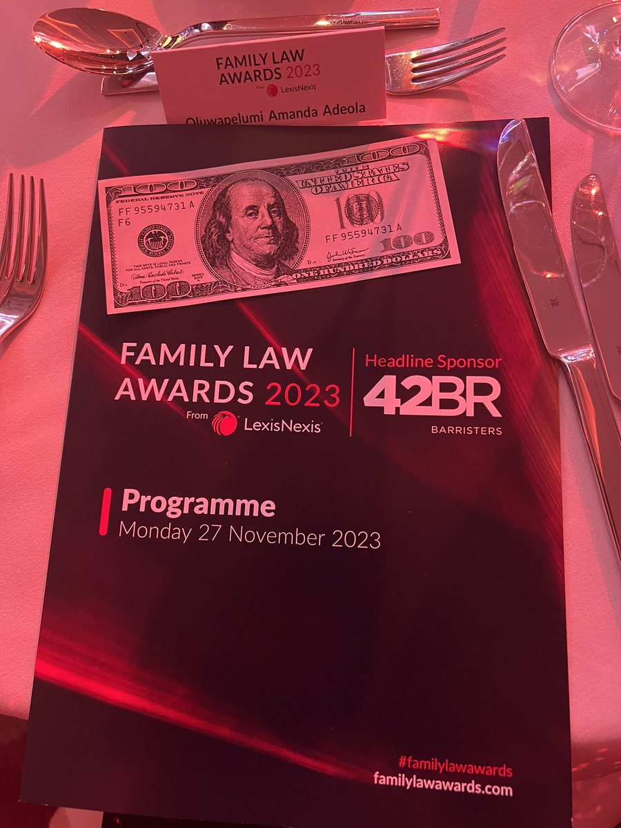 And we are off #familylawawards