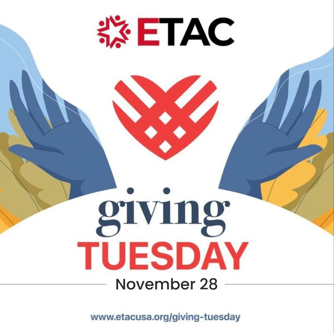 etacusa's tweet photo. Strengthen your commitment by making a tax-deductible gift to ETAC on Giving Tuesday and the latest by December 31st.

WE CAN'T DO THIS WITHOUT YOU. THANK YOU!

SUPPORT US https://t.co/nu3KAebIM7