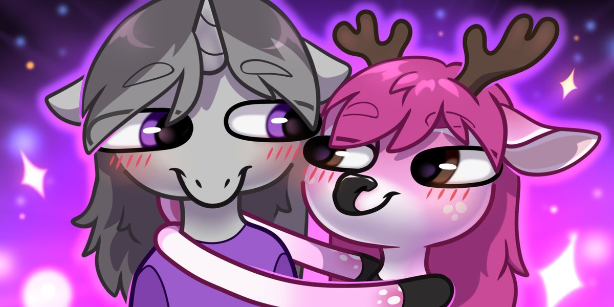 em_paws's tweet photo. Simple couple icon commission for Crashie :3
#mlp #pony #anthro #deer #commission https://t.co/PGFRZaPWO2