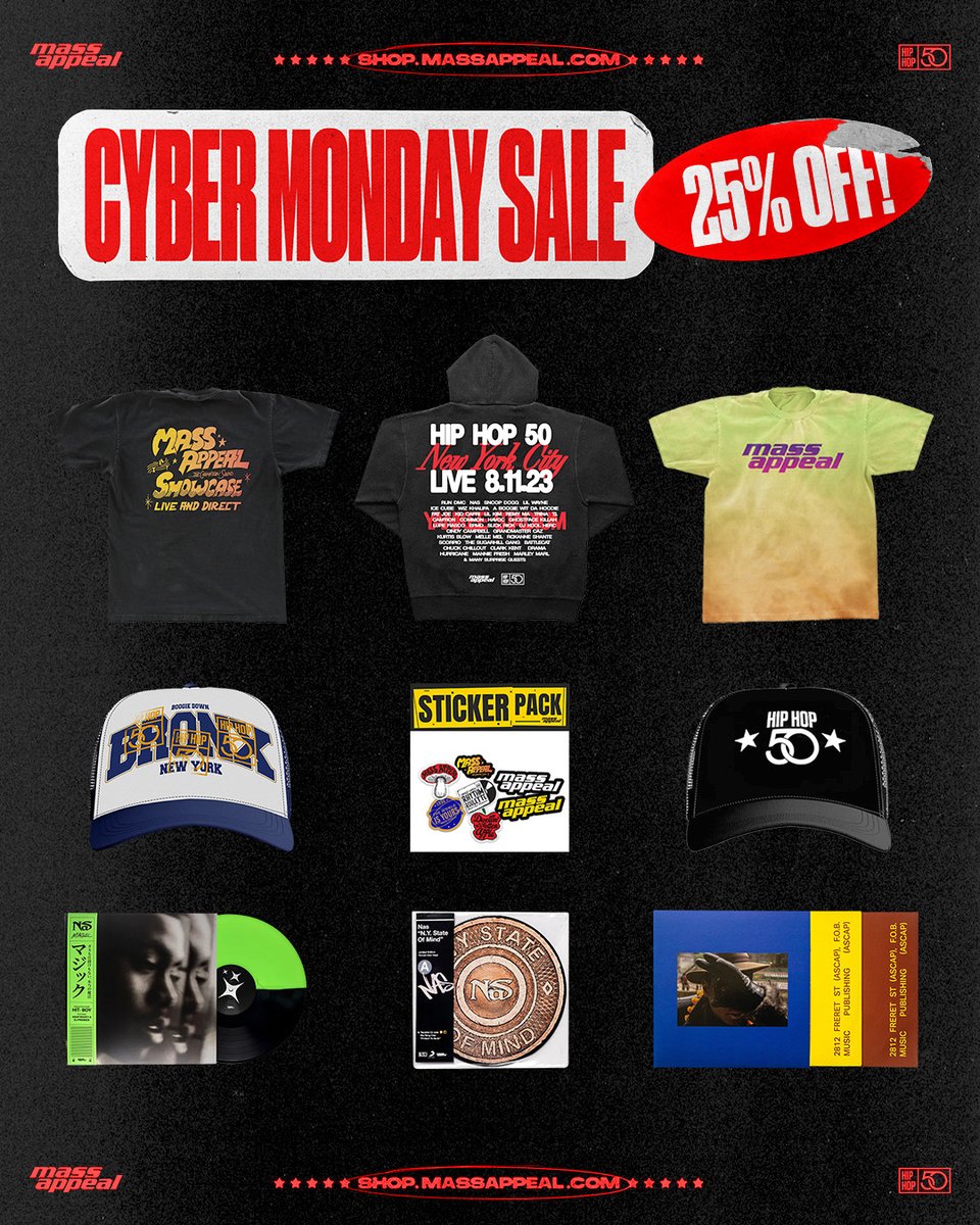 The sale is still on! 25% off most items at shop.massappeal.com #cybermonday