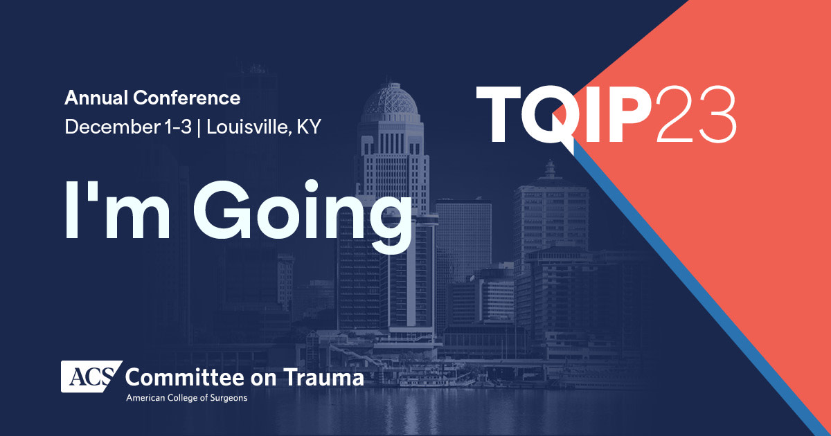 ImageTrend_LLC's tweet photo. Join Rob Davis and members of the Patient Registry Product Team at #TQIP! They are excited to see you at the welcome reception on Friday night at booth #105 throughout the conference. #ConnectedSolutions #Interoperablity https://t.co/XBM8TO7loU
