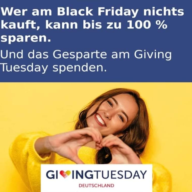Noch einmal schlafen, dann ist ... #Givingtuesday! 🥰🥰🥰