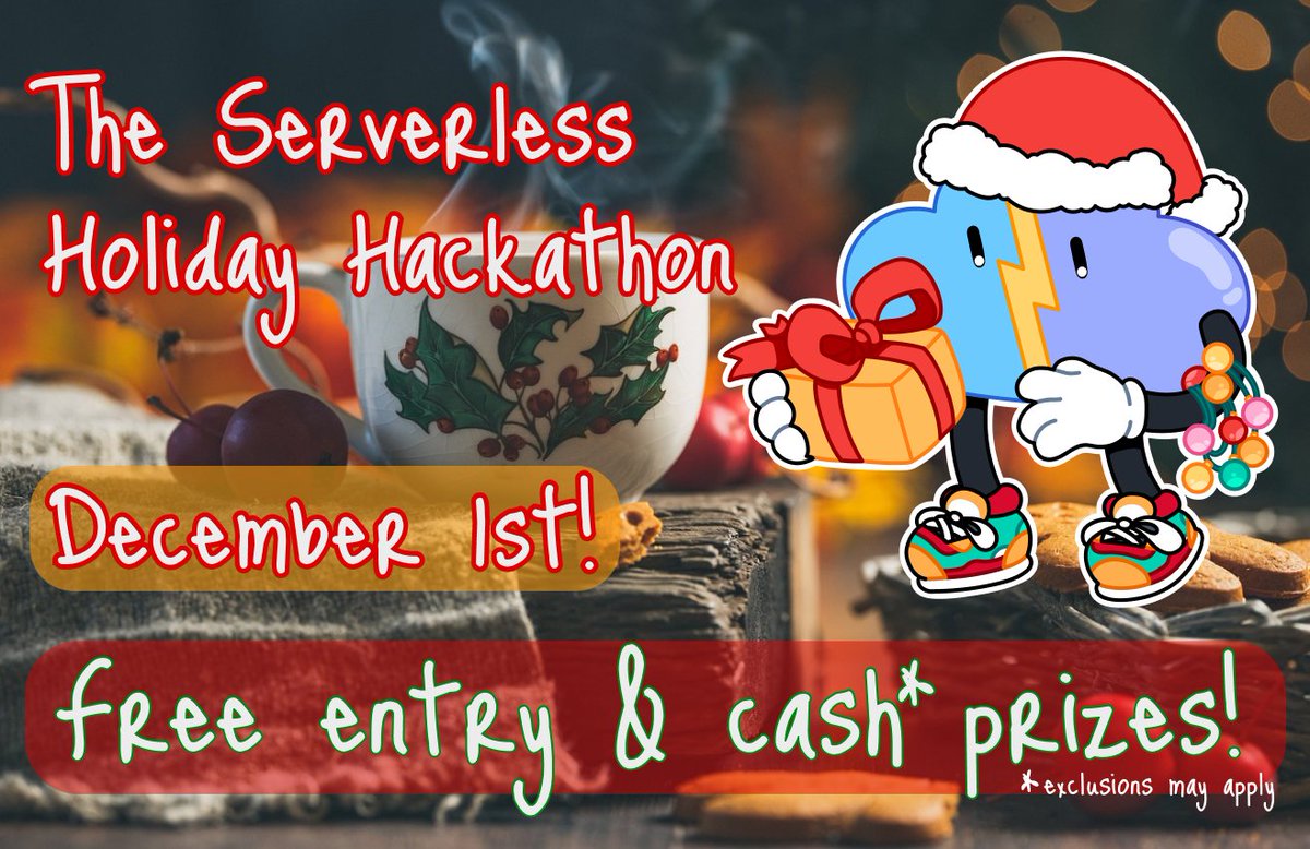 serverlessguru's tweet photo. The Serverless Holiday Hackathon is only 4 days away! 🤖🎄 Completely online, totally free, and with cash prizes, this will be the most festive hackathon of the year! #serverless #hackathon #reinvent #prizes #devops #Developer 

Secure your spot: https://t.co/WbX9ZRPPHp https://t.co/Do5HSseWVu