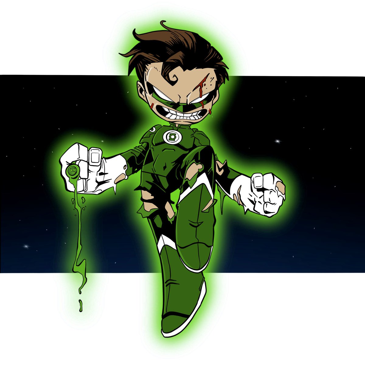 “In brightest day, in blackest night, no evil shall escape my sight. Let those who worship evil's might beware my power… Green Lantern's light!”