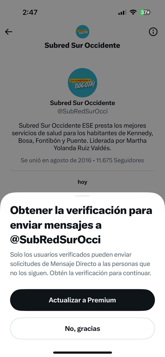leofiatmegi's tweet photo. @SubRedSurOcci @SectorSalud @Supersalud Buenas tardes 

No es viable enviar los mensajes sin embargo, informó el nombre de la paciente es María Ascención López de Arévalo CC 23604108 Agradezco de antemano la gestión que puedan realizar https://t.co/1fw5VwRt2n