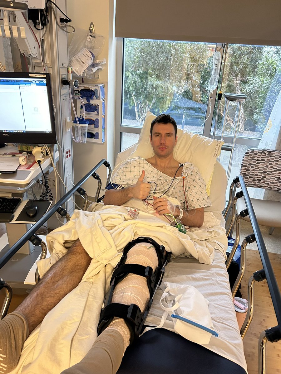 Successful ACL reconstruction surgery! Thank you to Dr. Ma and his unmatched team at UCSF—we’ll be back soon 🙏🏼