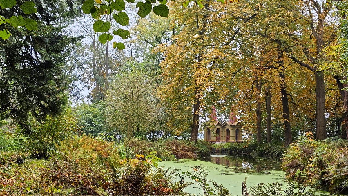 Nog even nagenieten van de mooie herfstkleuren in @Slochteren bij de @fraeilemaborg #daspasgrunnen #provinciegroningen