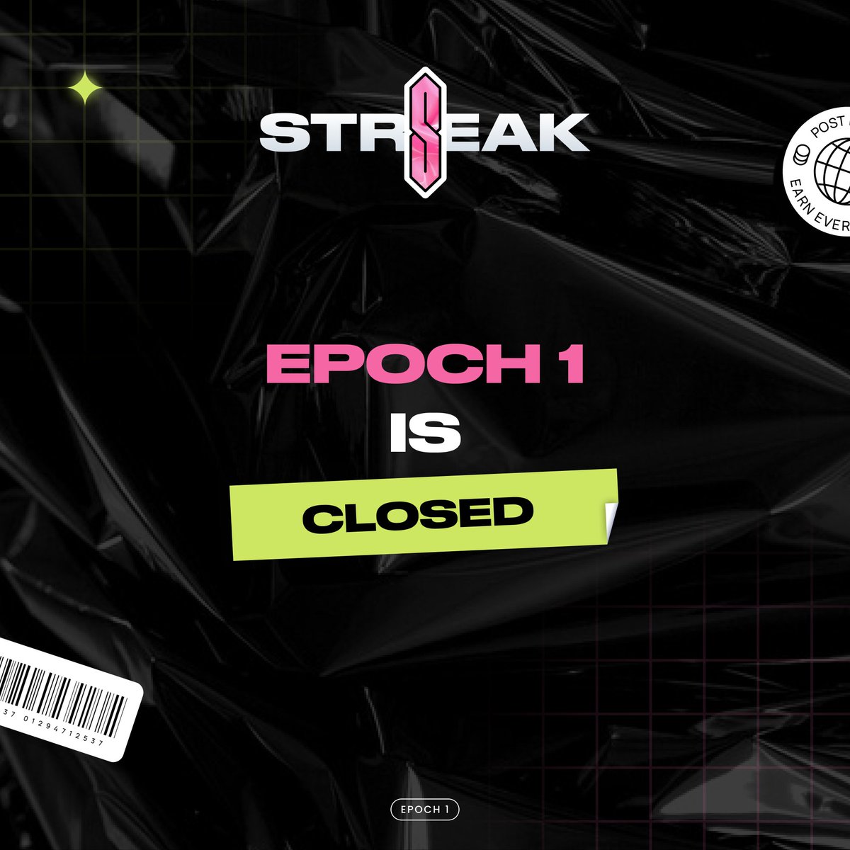 ercstreak's tweet photo. $STREAK Epoch 1 has now come to an end. 

All wallet submissions have been taken into account. Any bots have been filtered out.

Epoch 2 will commence shortly ⏰ https://t.co/LK1R2jCryB