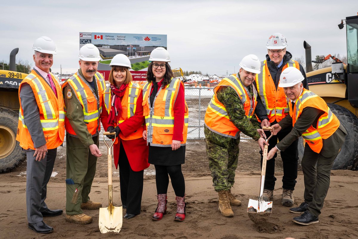 We’re breaking ground! Today, we announced the start of construction of the Air Force Expeditionary Capability facility at Canadian Forces Base Bagotville. Find out more: canada.ca/en/department-…
