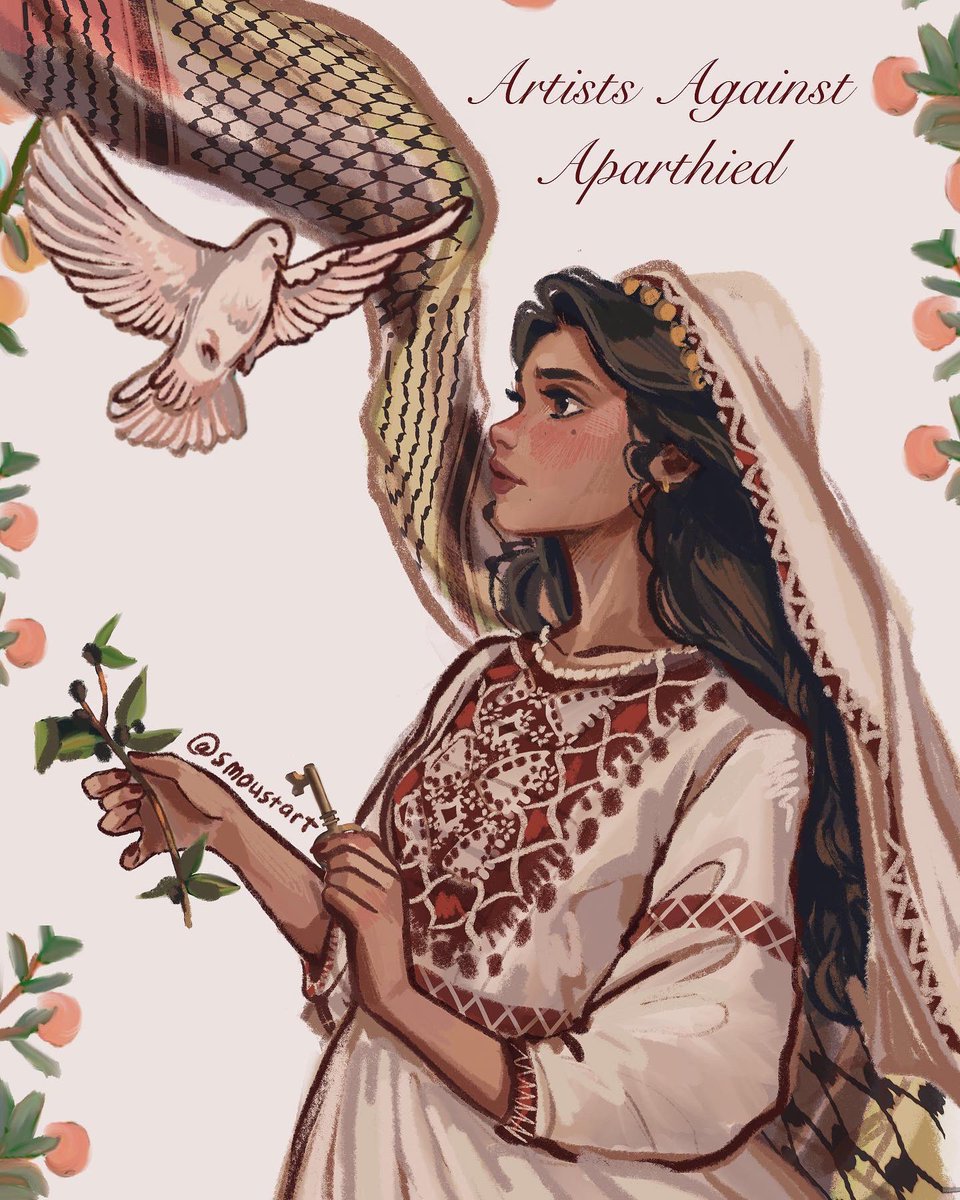 smoustart's tweet photo. Please comment and share, so we can all connect and support one another ♥️

Ps-feel free to draw this in your style and tag me so I can share your work! No deadline♥️ 
#freepalestine #palestine #illustration #dtiys #characterart @Procreate https://t.co/bkW60ZEO0Q