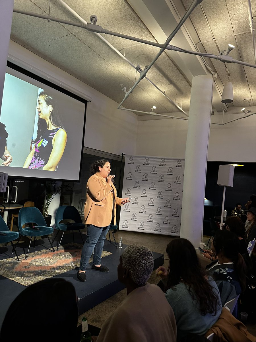 shilpakannan's tweet photo. A full house at @betaworks this evening where we are hosting a Responsible Tech Mixer with @AllTechIsHuman — speakers include Joshua Lavra (Hopelab), Jackie Lho (Global Policy & Engagement, Naver Z), Zhamilya Bilyalova (Inst. For Rebooting Social Media). #safetechsafekids https://t.co/yvJ29EnvQZ