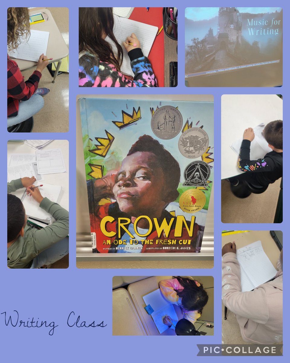 Today, students discovered the impact a setting can have on a character. We wrote about the setting that makes us feel like royalty - the setting that allows us to be our most successful self.  For me, it's the barbershop. What's yours? <a href="/CopperHillES/">Copper Hill</a>