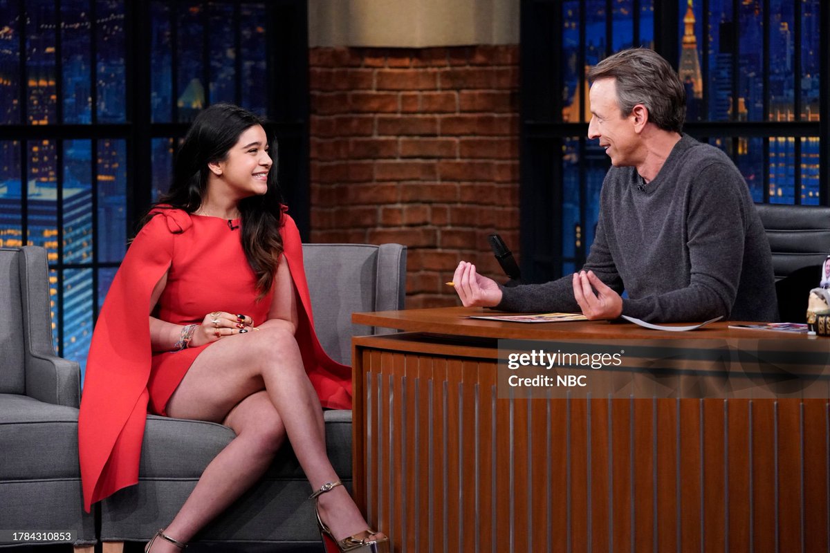 Looking beautiful on Late Night #TheMarvels