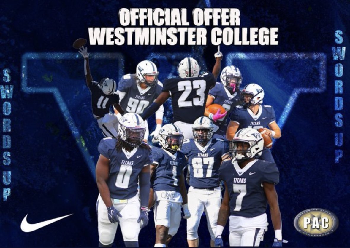 Dylan Uribe (@dylanuribe2024) on Twitter photo After a great talk with coach @JoeyAntuonoOL I am blessed to receive an offer to continue my academic and athletic career with <a href="/WCtitansFB/">Westminster Football</a>
<a href="/coachcarr1118/">Casey Carr</a> <a href="/cmoorefrog/">Cody Moore</a> <a href="/RRFBBooster/">RRHS Football Booster Club</a> After a great talk with coach @JoeyAntuonoOL I am blessed to receive an offer to continue my academic and athletic career with <a href="/WCtitansFB/">Westminster Football</a>
<a href="/coachcarr1118/">Casey Carr</a> <a href="/cmoorefrog/">Cody Moore</a> <a href="/RRFBBooster/">RRHS Football Booster Club</a>