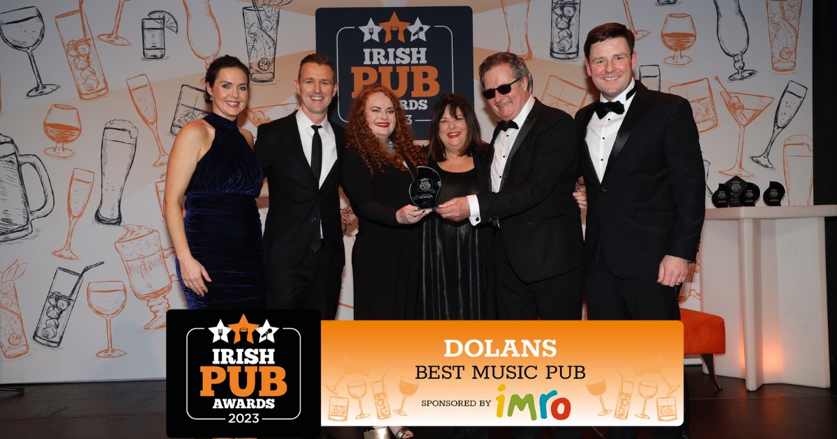 Congratulations to <a href="/mydolans/">Dolans Limerick</a> Limerick City, winner of Best Music Pub of the Year Award! 

Thank you to our sponsor <a href="/IMROireland/">IMRO</a> #IrishPubAwards2023 #BestMusicPub