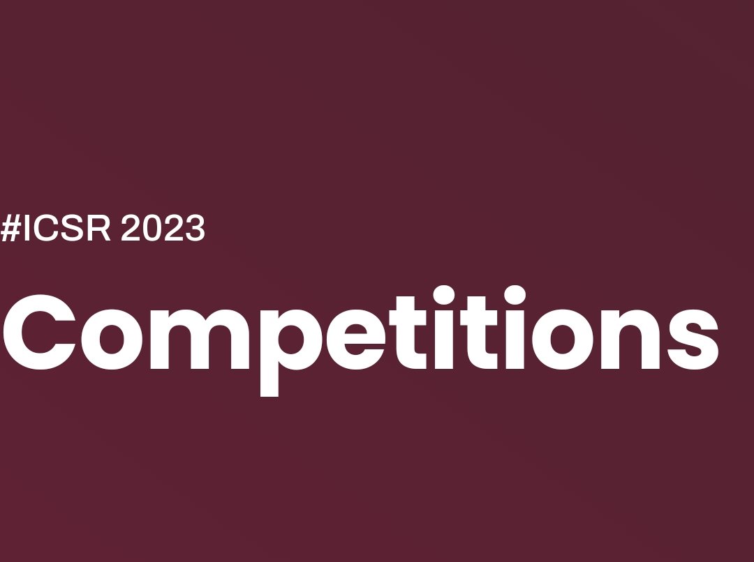 🤖 do you have an innovative robot design? Submit your solid idea or working prototype to the Robot Design Competition at #icsr2023 #conference #HRI more info on deadline and submission modality -&gt;  icsr23.qa/competitions/