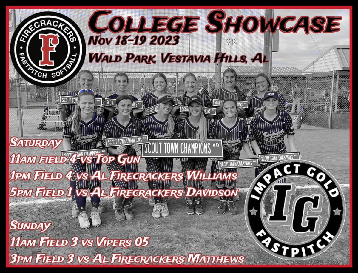 Here’s the schedule for this weekend. Hope to see some of y’all there!! <a href="/carsonowens12/">Carson O.</a> <a href="/coachangelbrown/">Angel Brown</a> <a href="/AJDaugherty1/">A.J. Daugherty</a> <a href="/e_newellcoach/">Eric Newell</a> <a href="/11BWade/">Beth Wade</a> <a href="/sbcoach_scottie/">Scottie Wilkes</a>