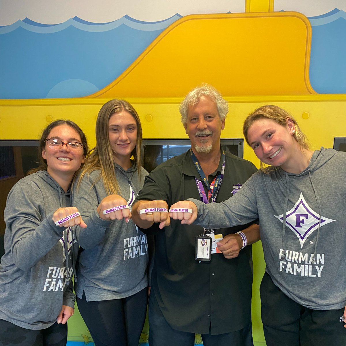 Thanks to our wonderful <a href="/FurmanU/">Furman University</a>  <a href="/FUWlax/">Furman Women's Lacrosse</a> team for visiting with <a href="/ValiantPlayer/">Valiant Player</a> at <a href="/theprismahealth/">Prisma Health</a>. Love our <a href="/FurmanPaladins/">Furman Paladins</a> AND we have big plans for the Holidays. Stay tuned- it's going to be exciting!!