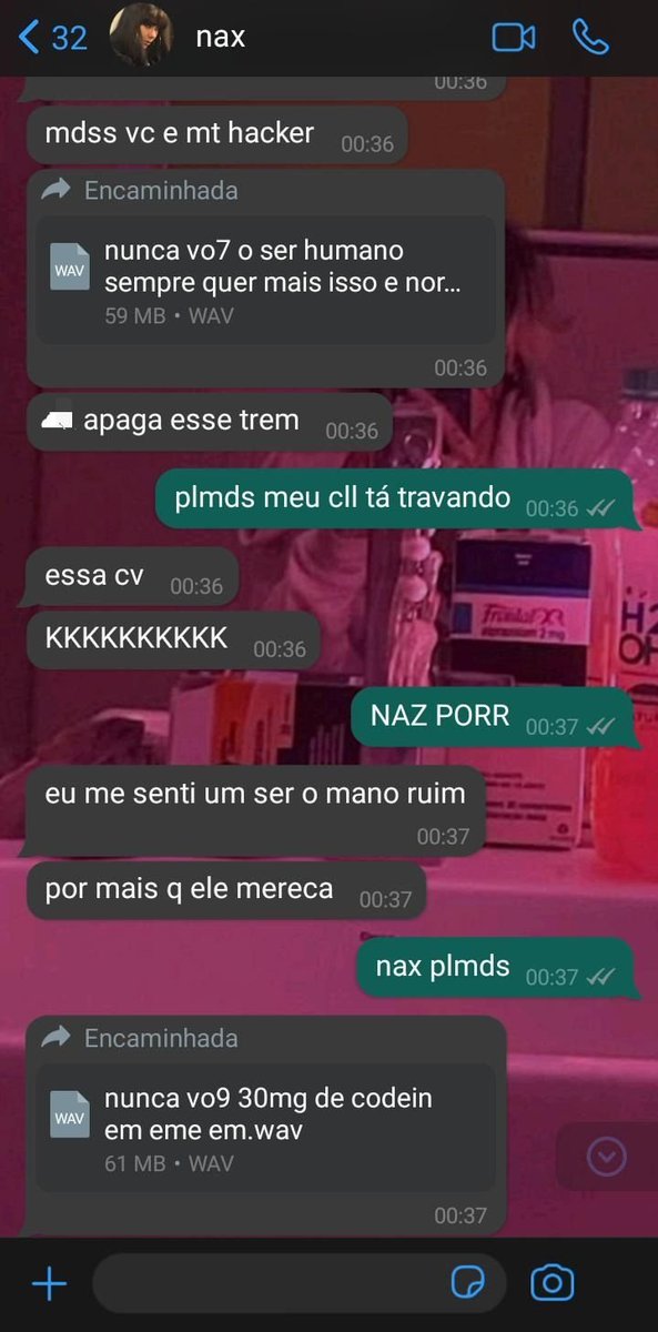 novas coisas expondo a merda de pessoa que a nax é.
segue as prints👇
<a href="/Choquei_Trap/">Choquei do Trap</a> compartilhem isso.