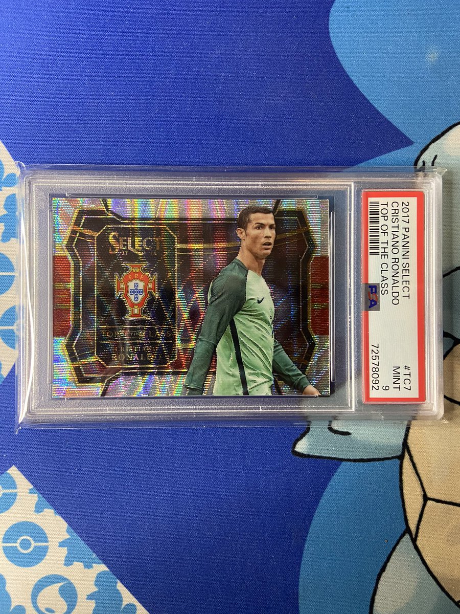 Card_Slayer819's tweet photo. Cristiano Ronaldo Select Top Of The Class PSA 9
$25
Shipping:
$5 BMWT
$1 PWE (1-2 Card Max)
#slayersale https://t.co/9CORZssgps